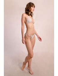 Iridescent triangle swimsuit top