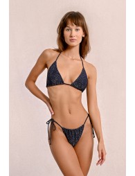Iridescent triangle swimsuit top