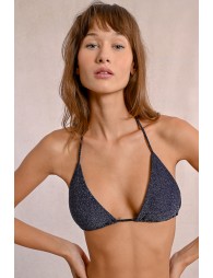 Iridescent triangle swimsuit top