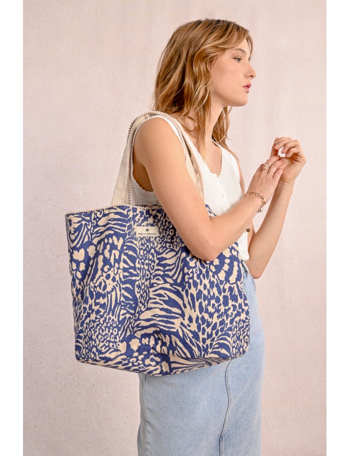 Bolso grande estampado animal