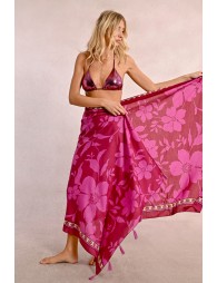 Floral print pareo