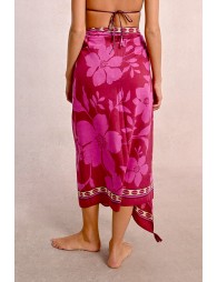 Floral print pareo