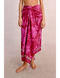 Floral print pareo