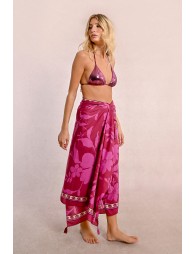 Floral print pareo