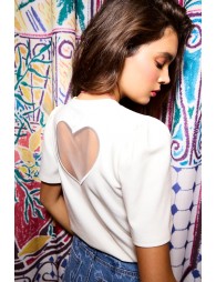 T-shirt dos nu cœur