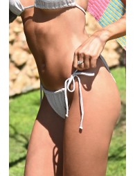 Iridescent triangle swimsuit top