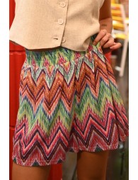 Short corto estampado multicolor