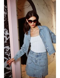 Denim mini skirt 