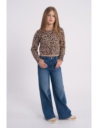Jean large, taille haute