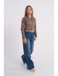 Jean large, taille haute