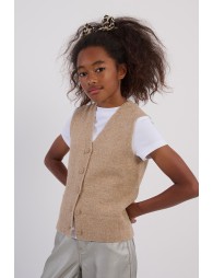 Gilet sans manches, maille à sequins
