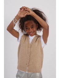 Gilet sans manches, maille à sequins