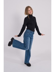 Pull en maille côtelée et irisée