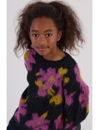 Brushed knit sweater