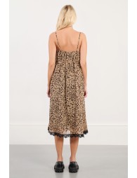 Leopard babydoll dress