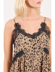 Leopard babydoll dress