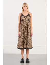 Leopard babydoll dress