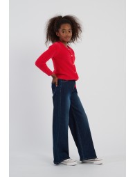 Jean large, taille haute