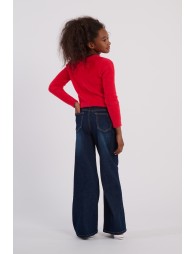Jean large, taille haute