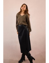 Pull col V à sequins