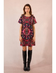Robe t-shirt courte, imprimée