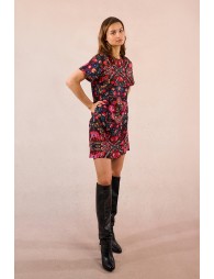Robe t-shirt courte, imprimée