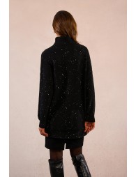 Pull oversize en maille et sequins