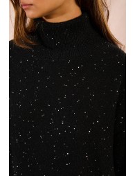 Pull oversize en maille et sequins