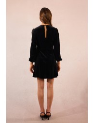 Robe portefeuille en velours