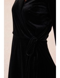 Robe portefeuille en velours