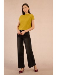Sweater with low armholes