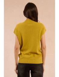 Sweater with low armholes