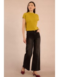 Sweater with low armholes