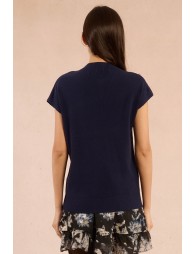 Sweater with low armholes