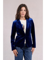 Blazer cintré en velours