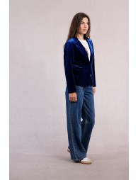Blazer cintré en velours
