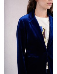 Blazer cintré en velours
