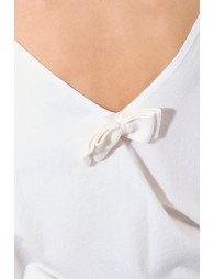 Pull en maille, dos en V