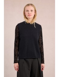 Pull sans manches, ouvert dans le dos