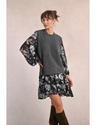 Pull sans manches, ouvert dans le dos