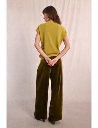 Sweater with low armholes