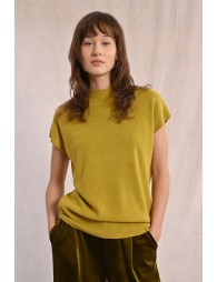 Sweater with low armholes