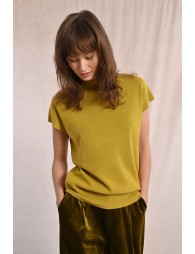 Sweater with low armholes