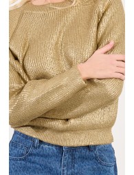 Lamé effect sweater