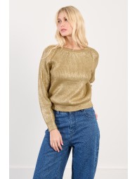 Lamé effect sweater