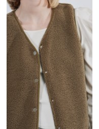 Veste sans manches, imitation mouton