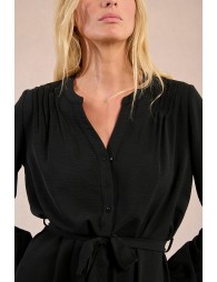 Robe chemise ceinturée