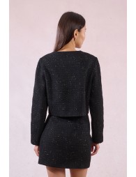Tweed jacket, fancy button