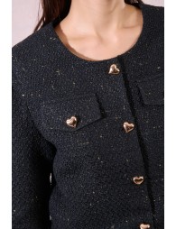 Tweed jacket, fancy button