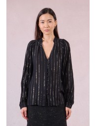 Camisa  de manga larga con estampado rayas